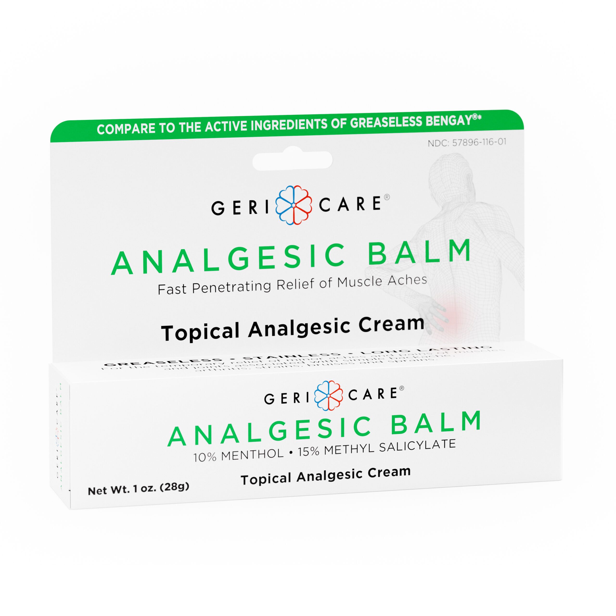 Topical Analgesic Cream - 1oz - Geri-Care Pharmaceuticals