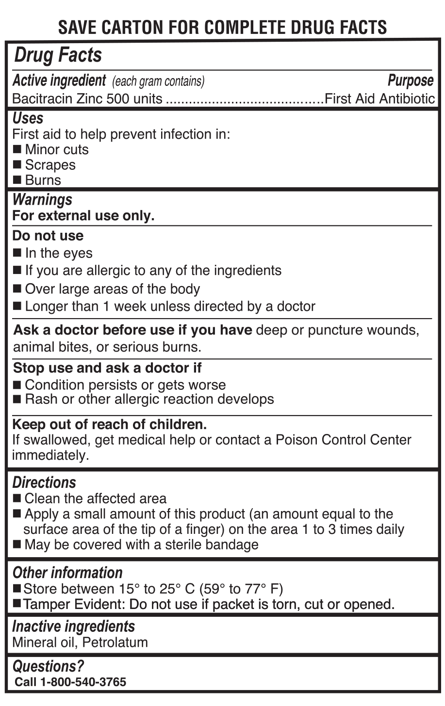 Bacitracin Zinc Ointment - Geri-Care Pharmaceuticals