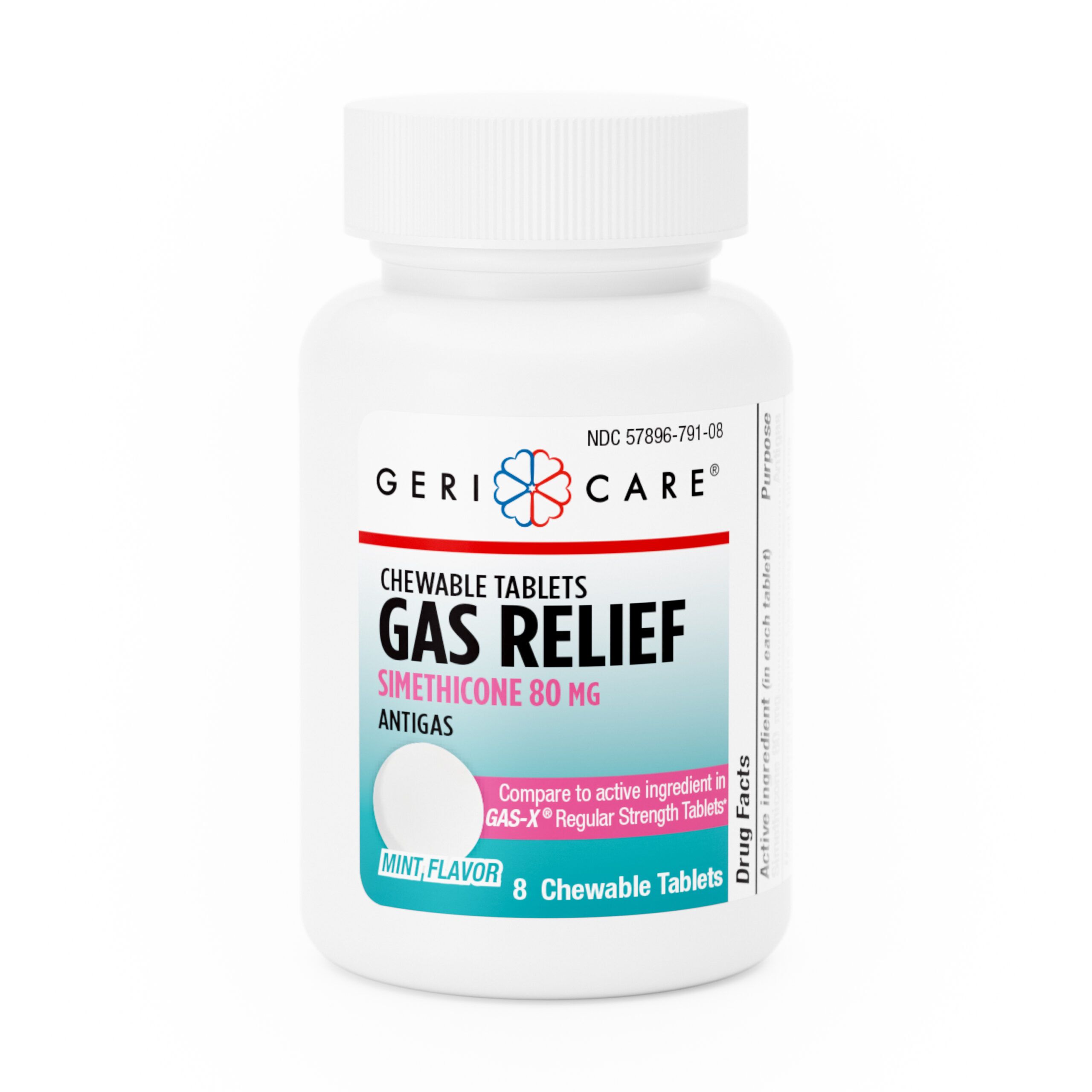 Gas Relief - 8 Chewable Tablets - Geri-Care Pharmaceuticals